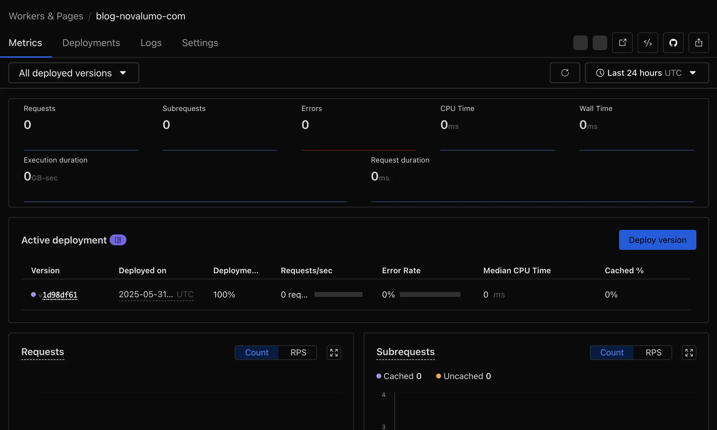 Workers 管理画面